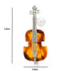 Elegant Violin Brooch