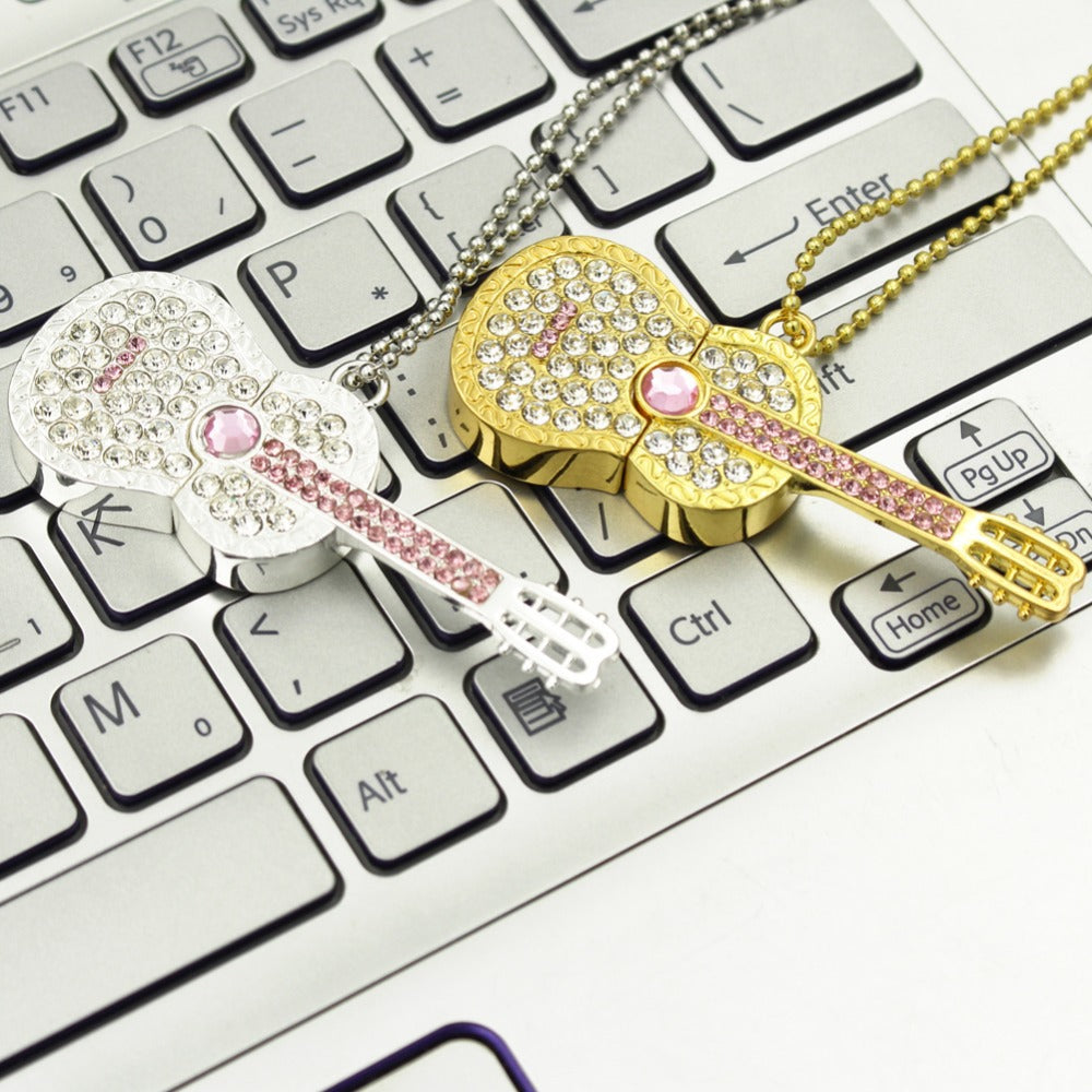Guitar Necklace USB Flash Drive