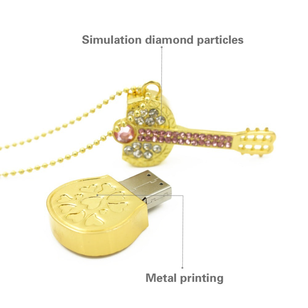 Guitar Necklace USB Flash Drive