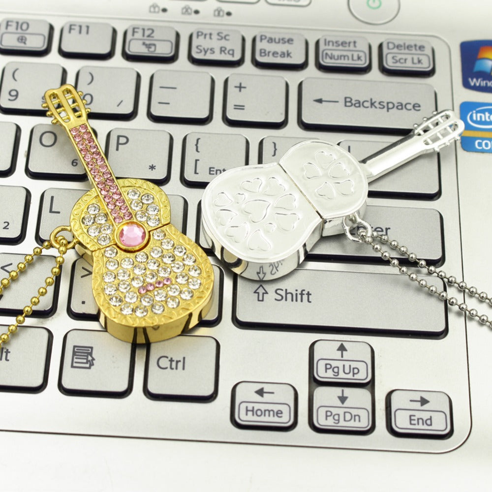 Guitar Necklace USB Flash Drive