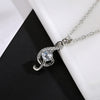 Music Notes Crystal Zircon Necklace