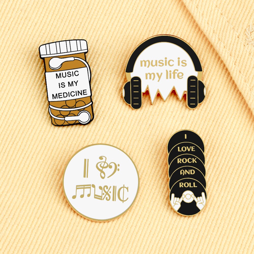 Music Lovers Brooch Pin