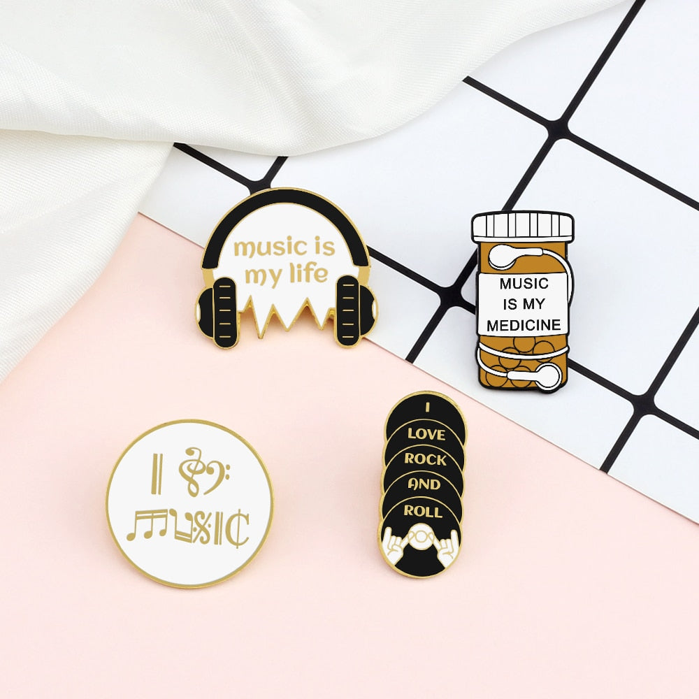 Music Lovers Brooch Pin