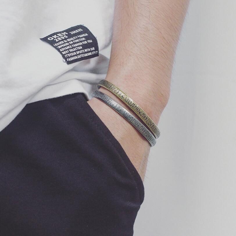 Retro Bronze Music Notes Bangle