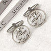 Round Music Notes Cufflinks