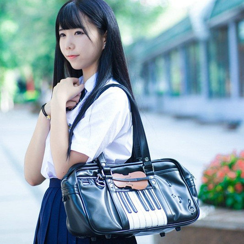 Piano & Music Note Handbag