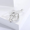 Sparkling Music Treble Clef Brooch