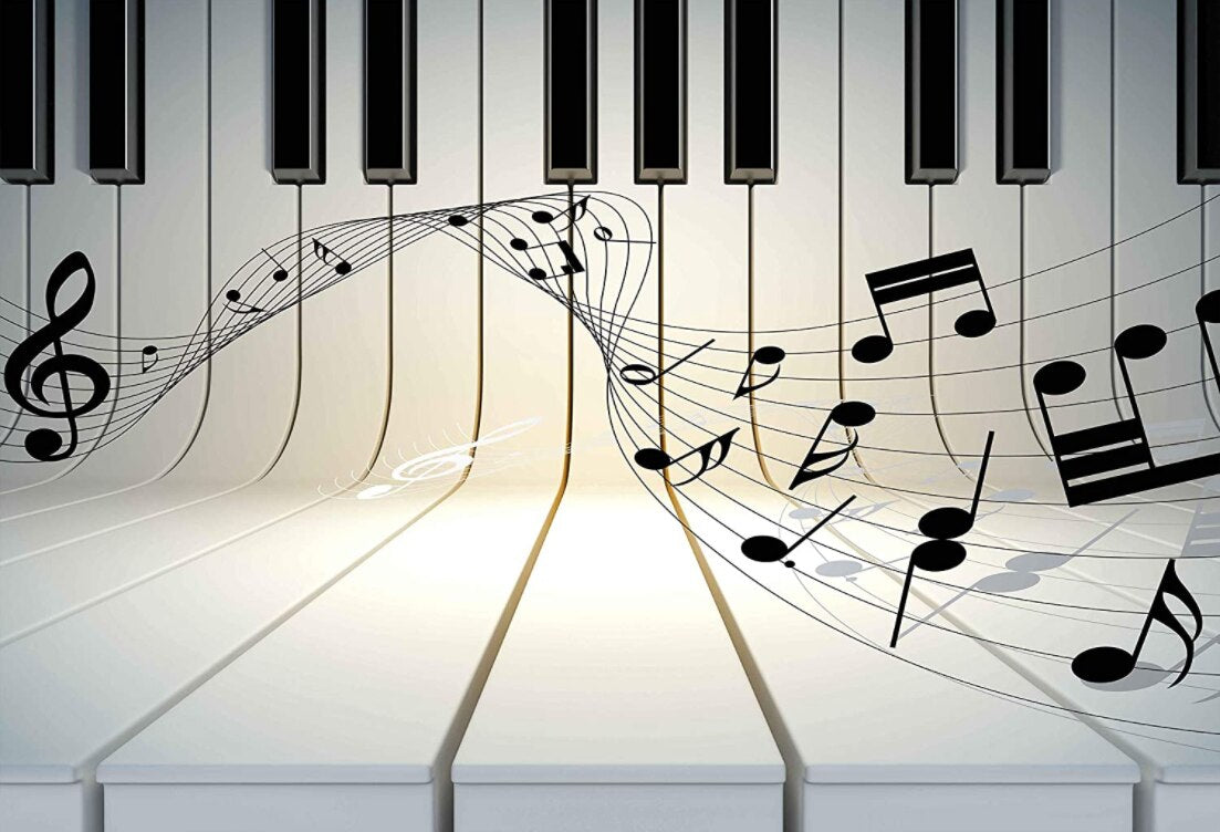Piano Music Theme Backdrop