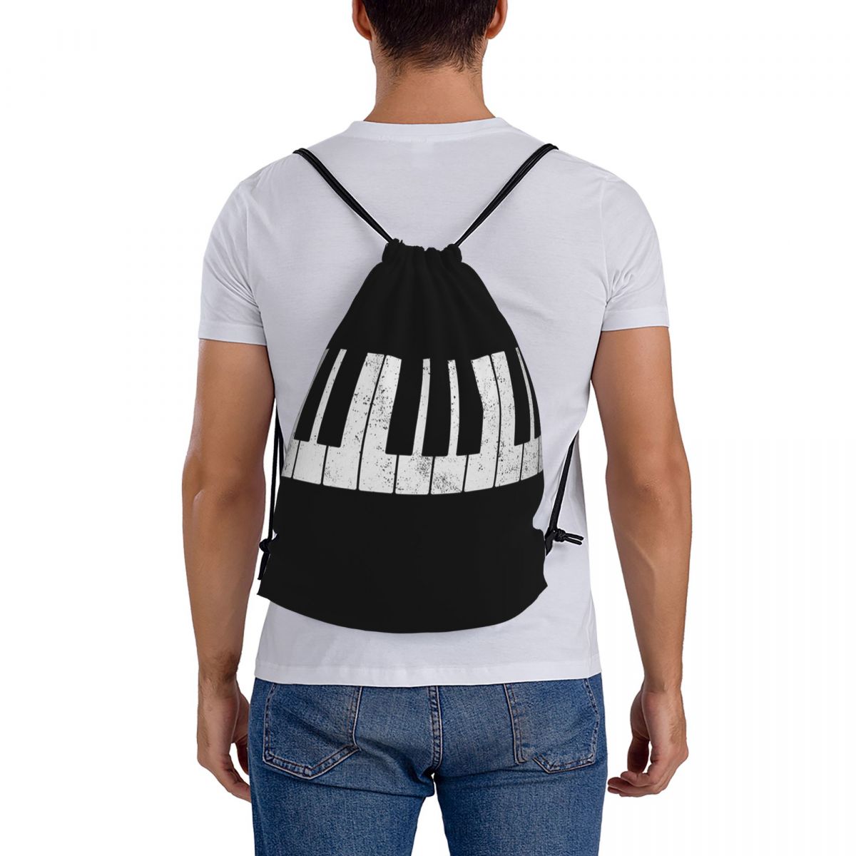 Piano Portable Drawstring Bag