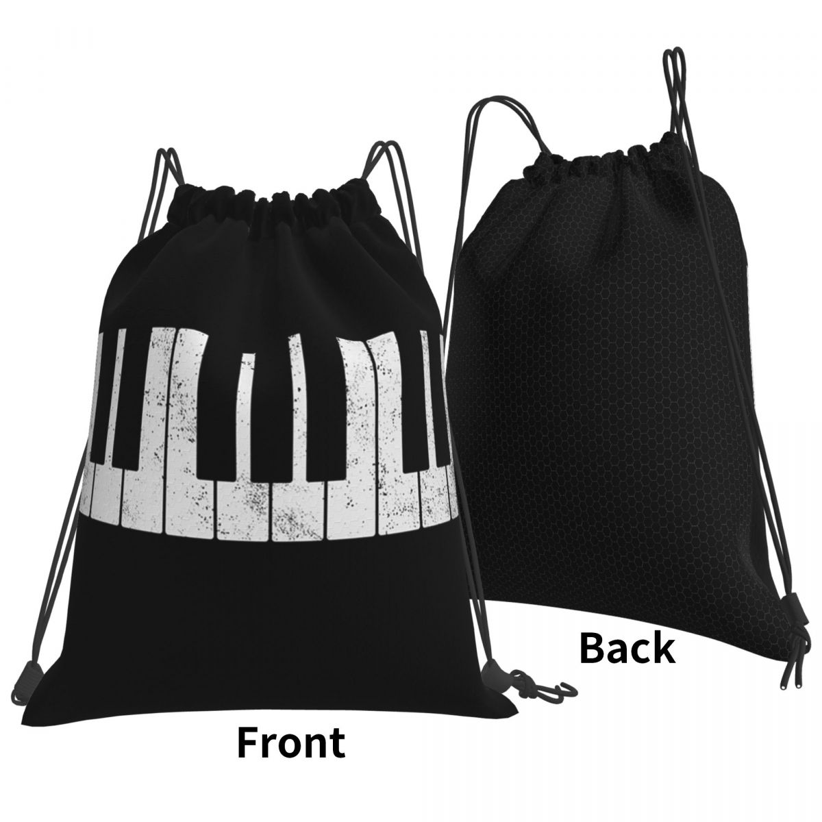 Piano Portable Drawstring Bag