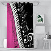 Pink Piano & Music Shower Curtain