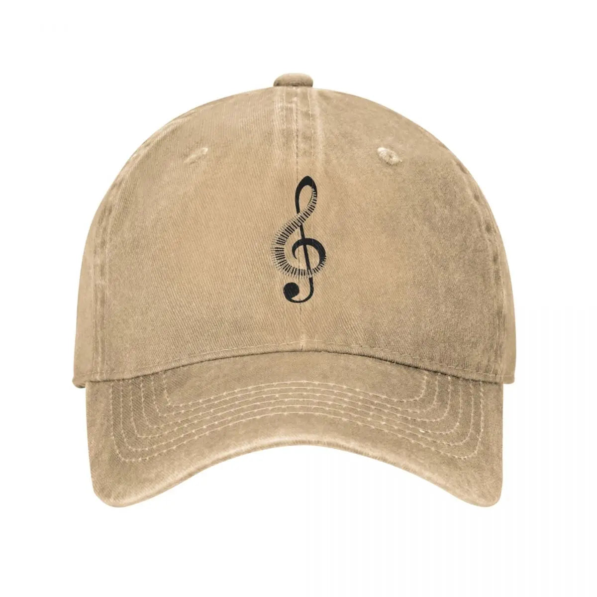 Piano Treble Clef Music Cap