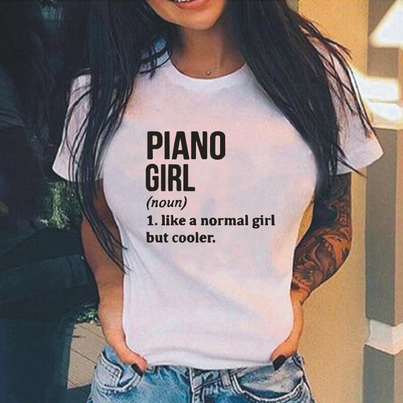 Piano Girl Definition T-Shirt
