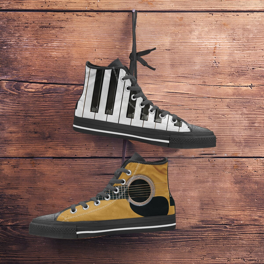 Piano Guitar Canvas Sneakers