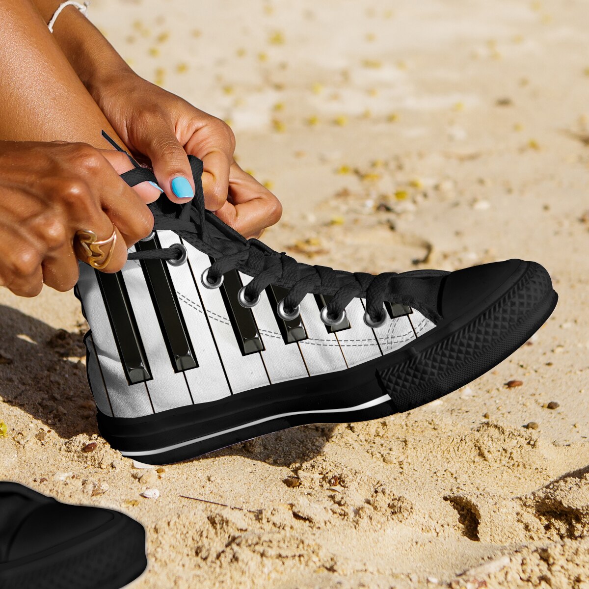 Piano Guitar Canvas Sneakers