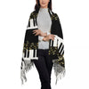 Piano Key Music Note Shawl