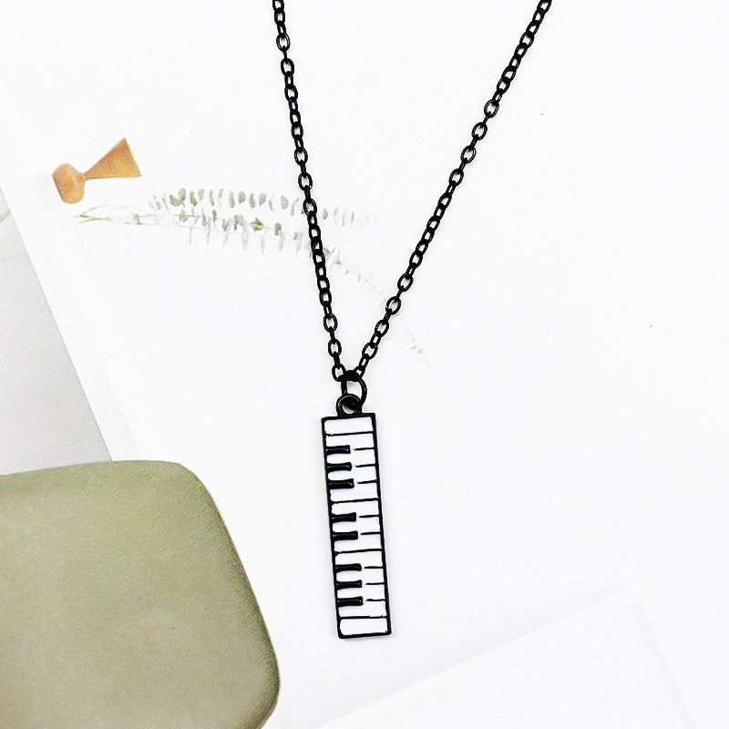 Piano Keyboard Necklace