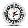Piano Key Treble Clef Wall Clock