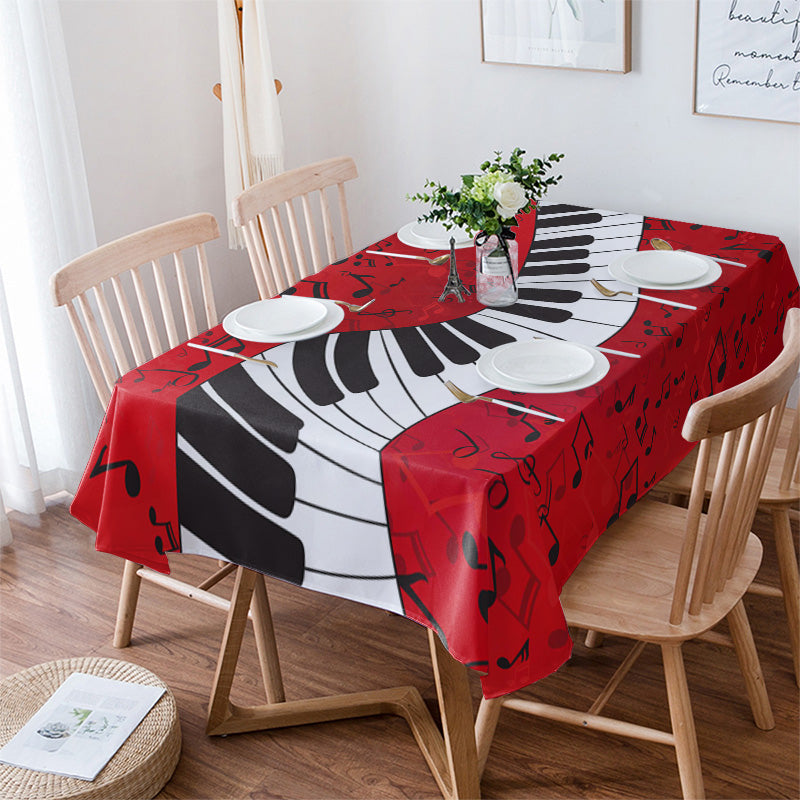 Piano Keys Music Tablecloth