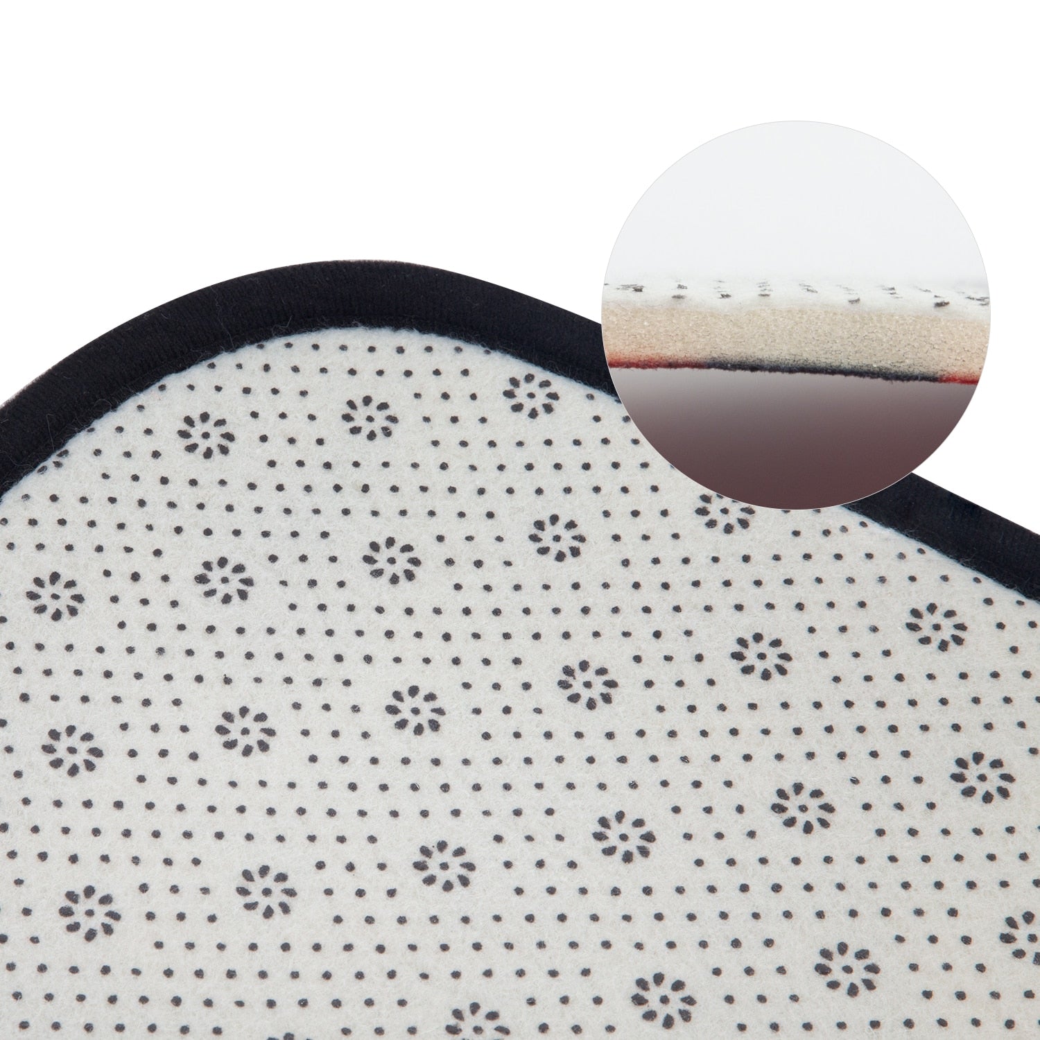 Piano Notes Printed Round Carpet