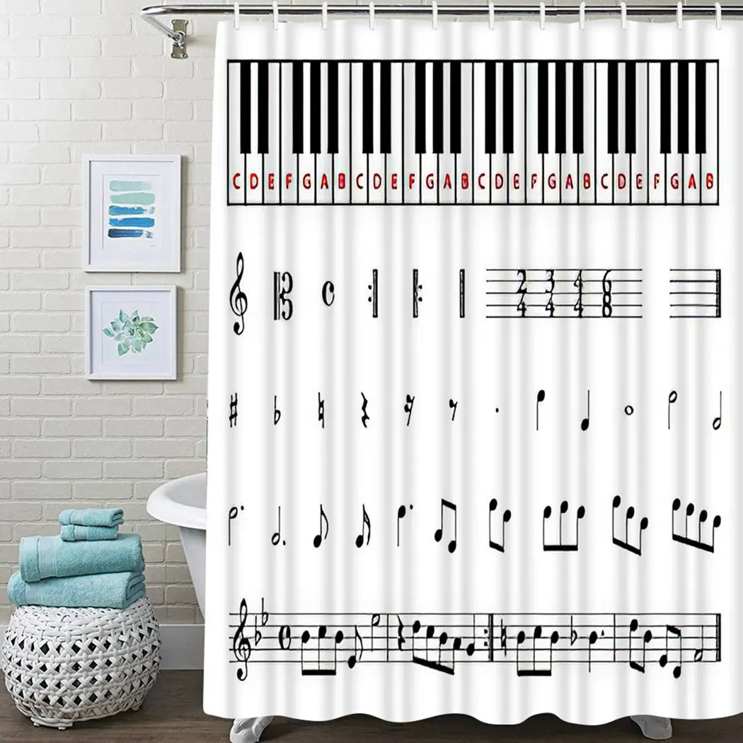 Piano & Music Lovers Shower Curtain