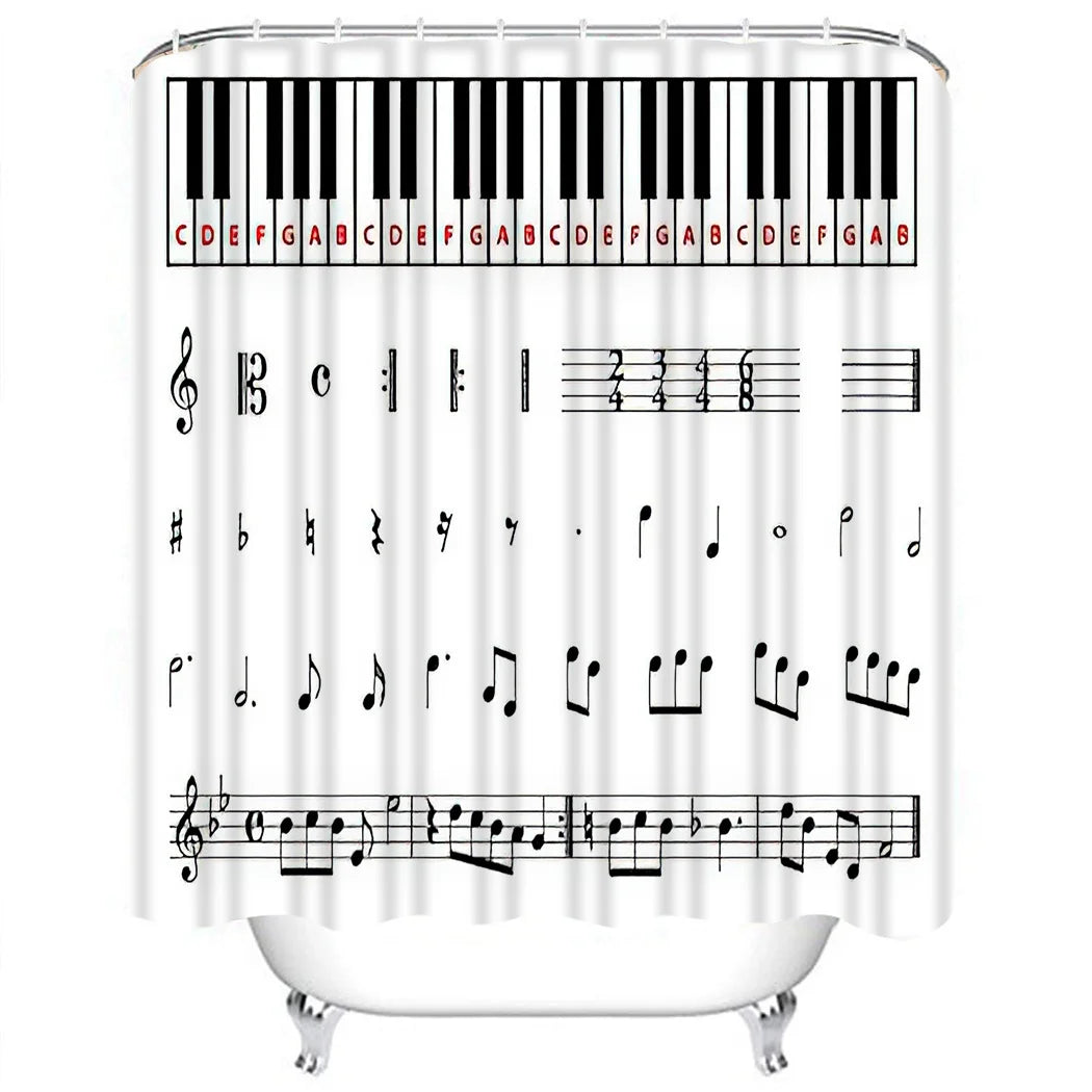 Piano & Music Lovers Shower Curtain