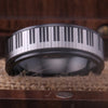 Black Piano Key Ring