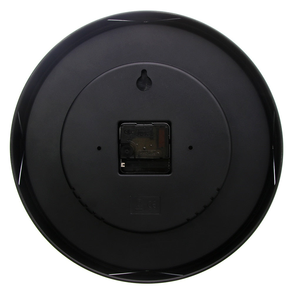 Piano Keys Black Frame Wall Clock