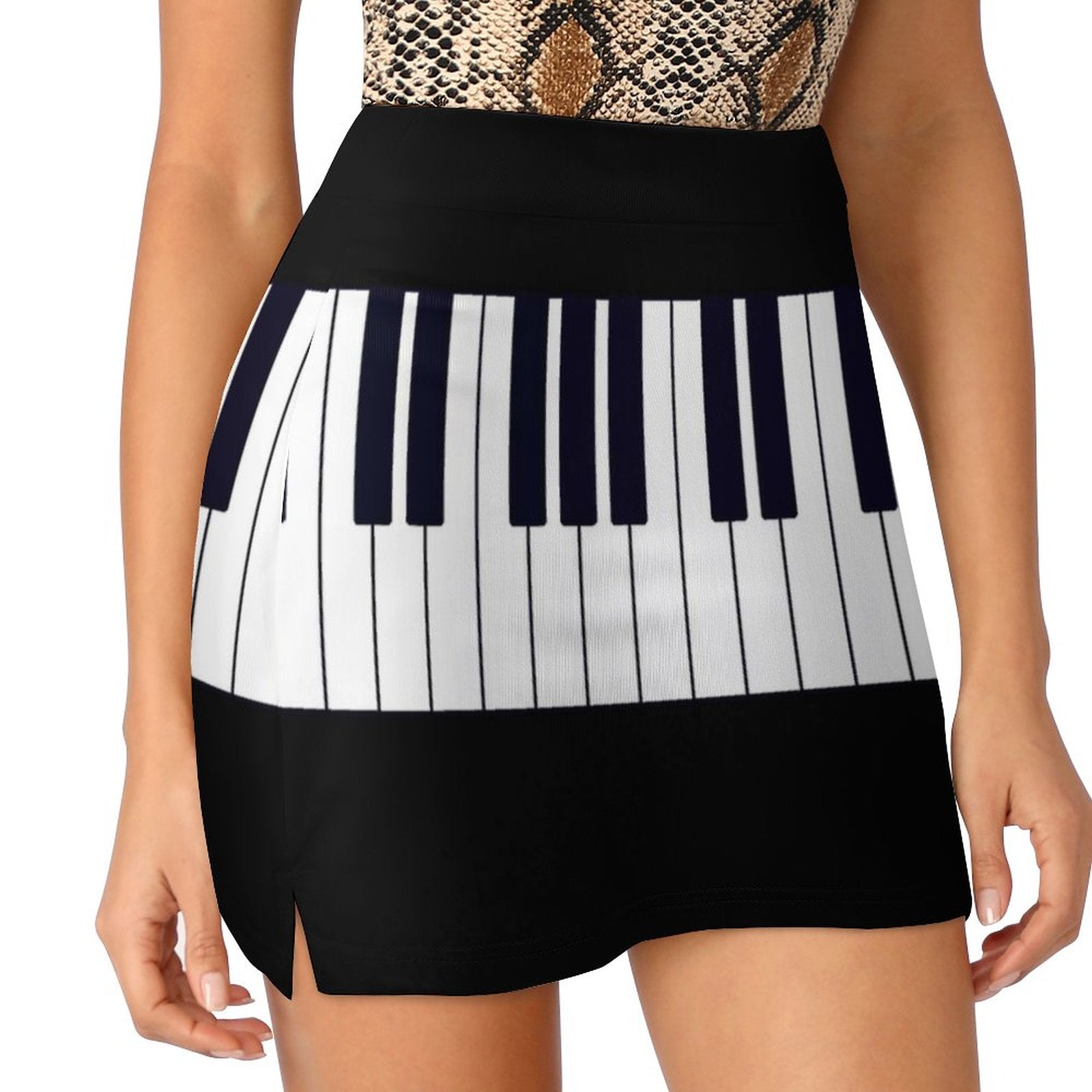 Piano Key Women A-line Skirt