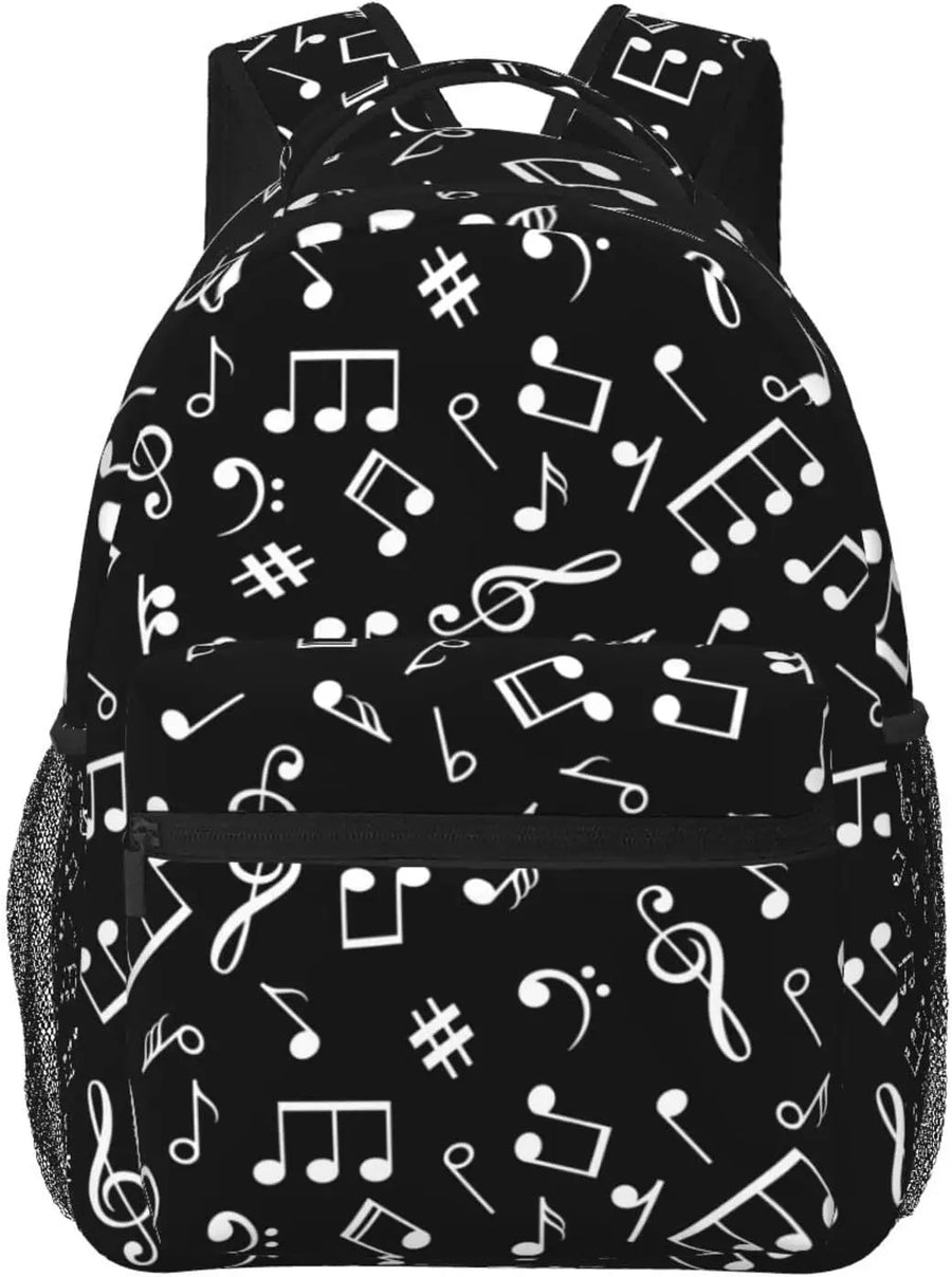 Music Notes Piano Print Backpack
