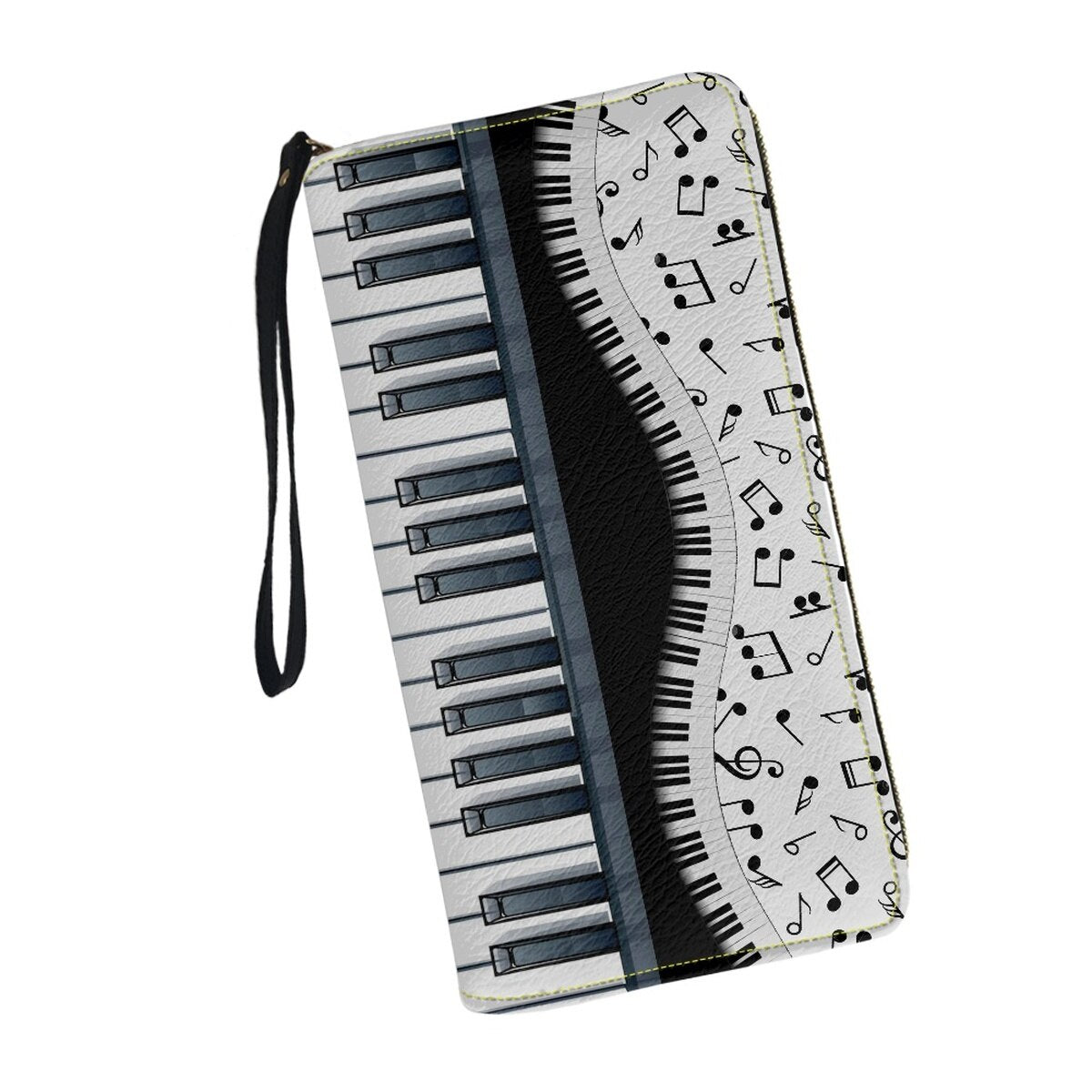 Piano Music Note Long Wallet