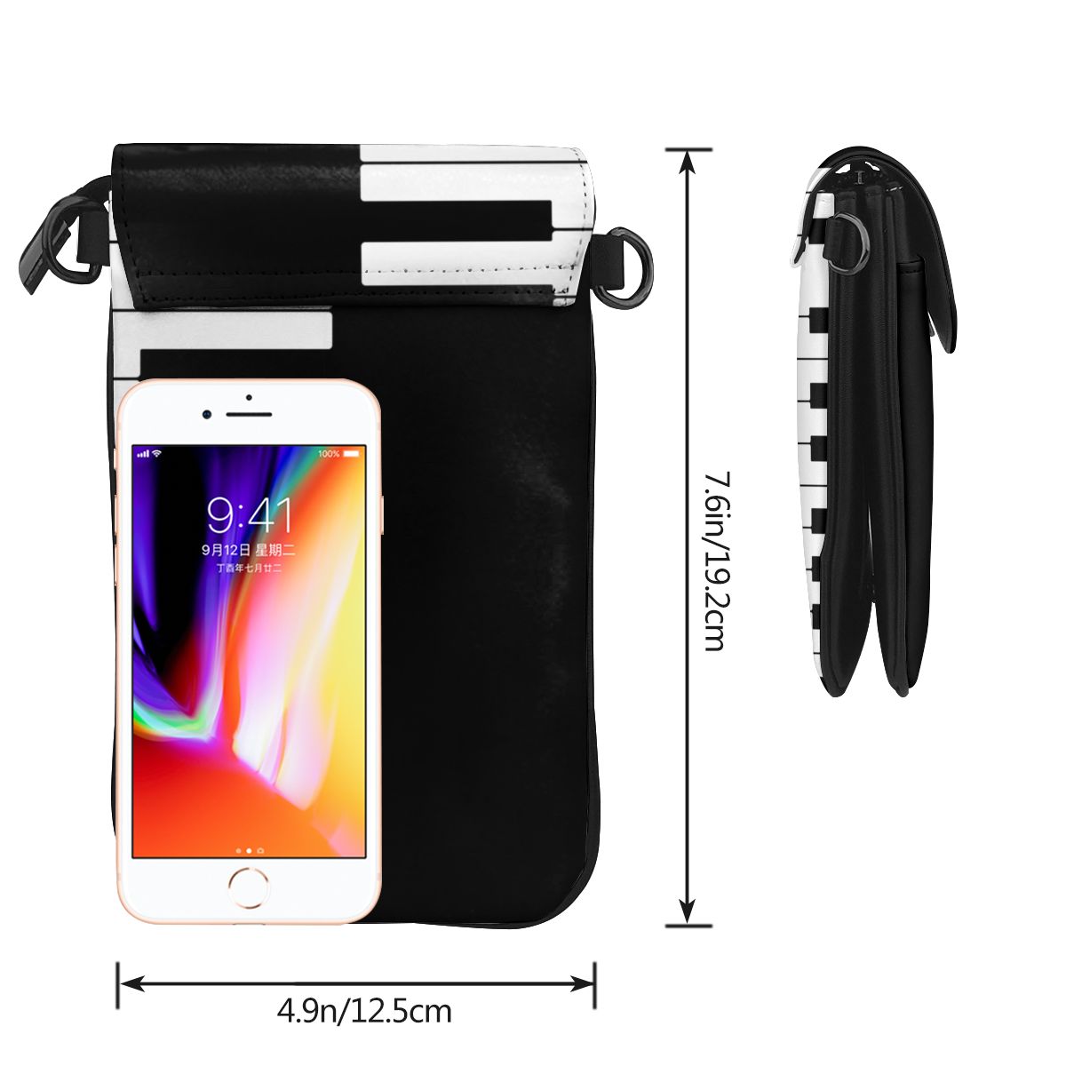 Piano Black Shoulder Bag