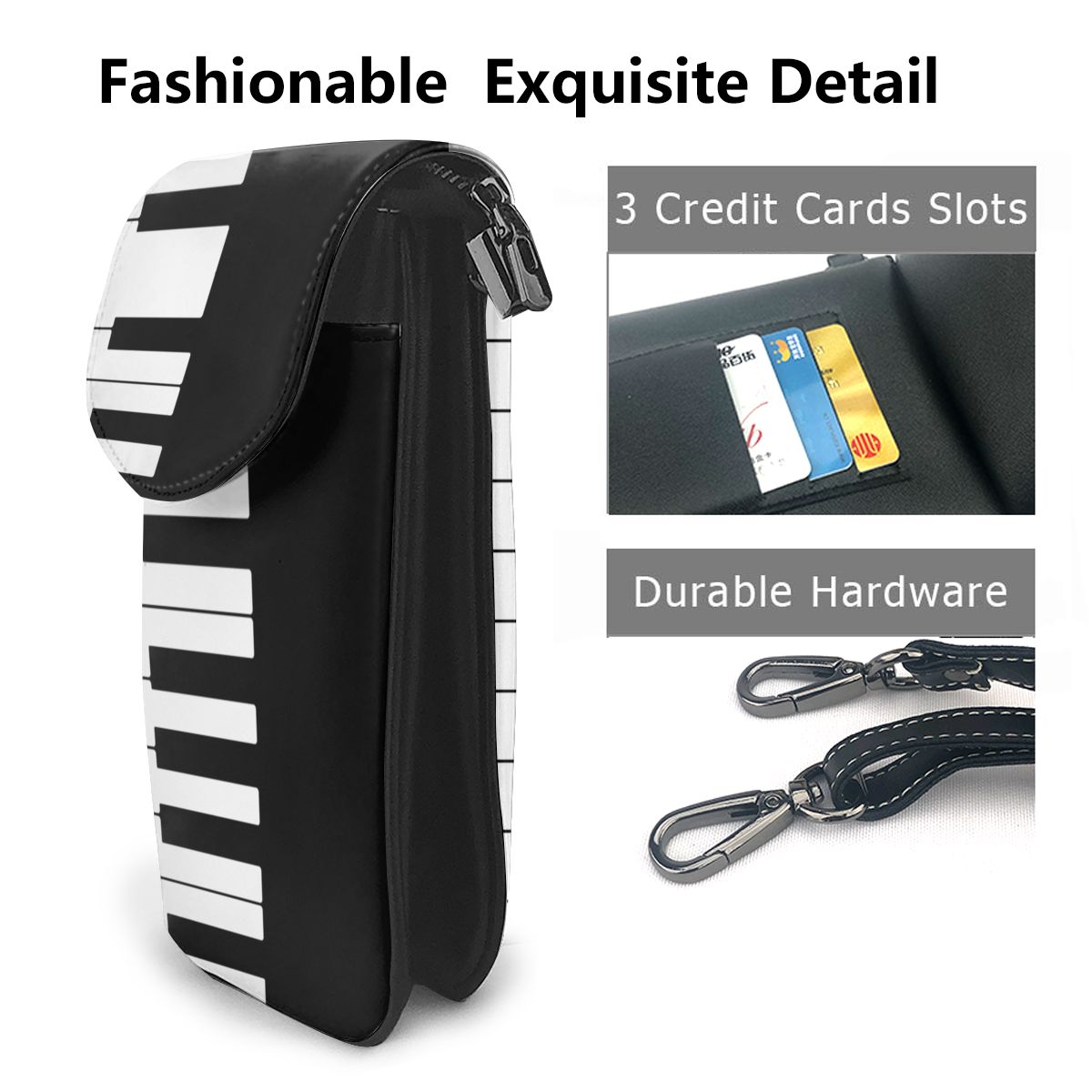 Piano Black Shoulder Bag