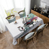 Piano Music Butterfly Round Tablecloth