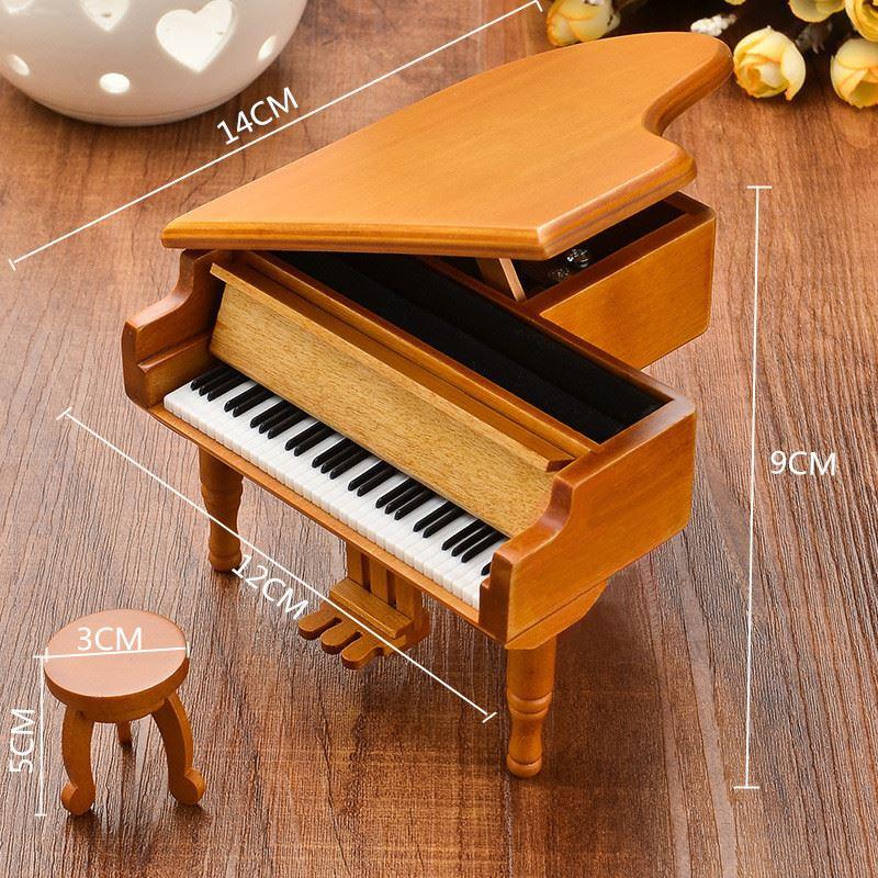 Piano Wooden Music Box - Artistic Pod