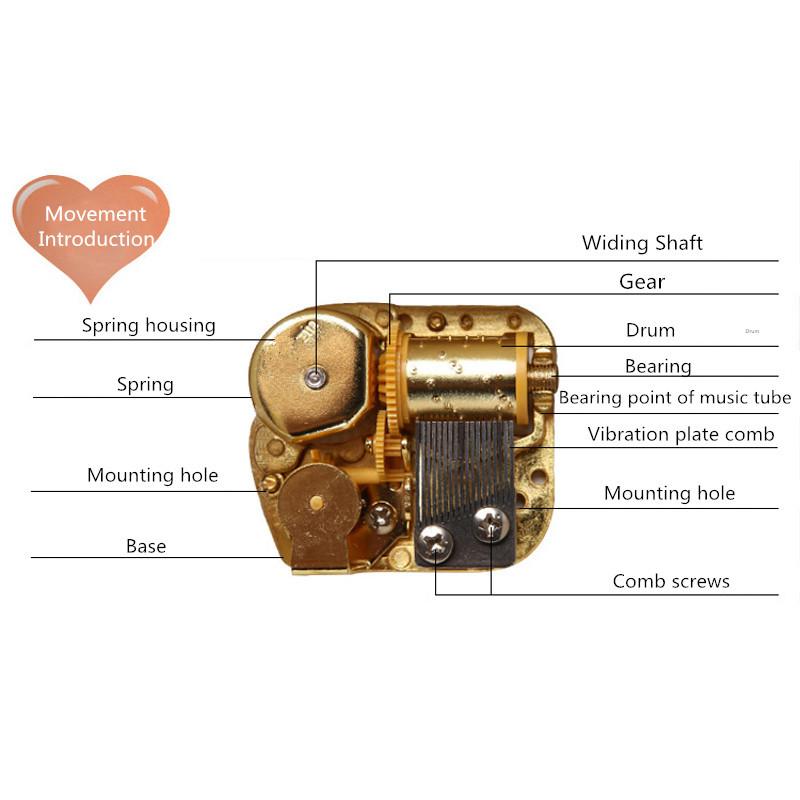 Piano Wooden Music Box - Artistic Pod