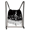 Piano/Guitar/Music Notes Drawstring Bag