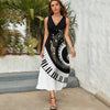 Piano Music Key Bandage Dress