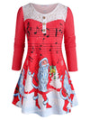 Music Santa Christmas Blouse