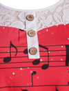 Music Santa Christmas Blouse