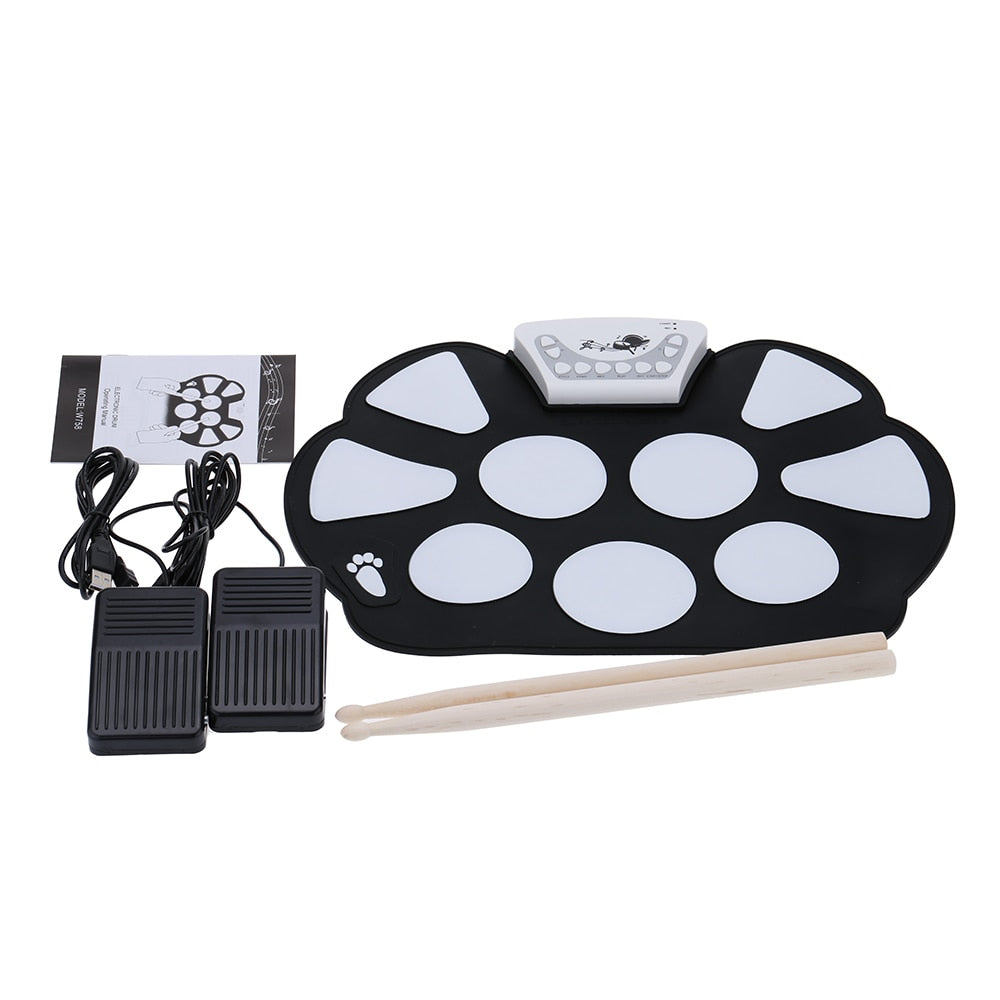 Portable Electronic up Drum Pad & Stick