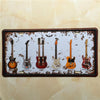 Guitars Vintage Wall Plate Poster