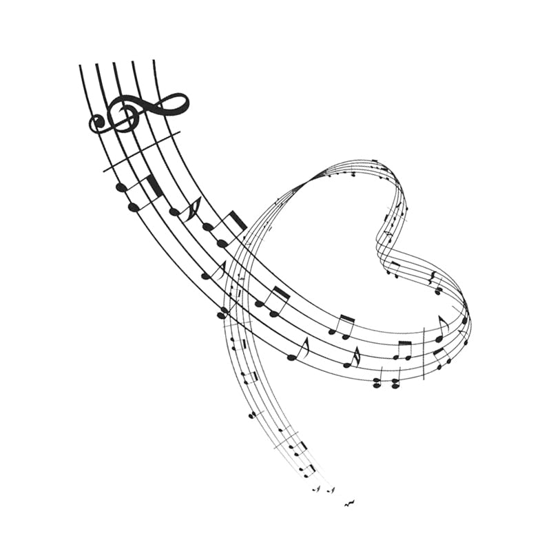 Love Heart Music Wall Art