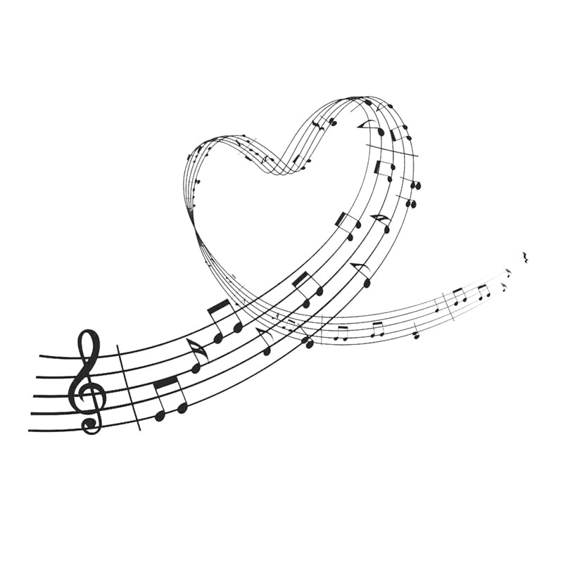 Love Heart Music Wall Art