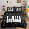 Colorful Piano Keyboard Bedding Set