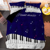 Colorful Piano Keyboard Bedding Set