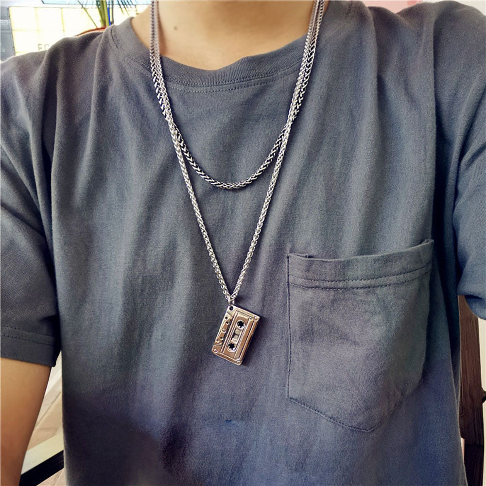 Vintage Cassette Necklace