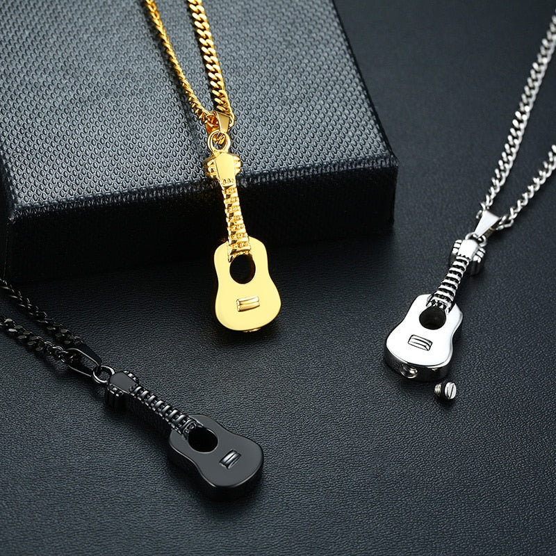 Punk Guitar Pendant Necklace