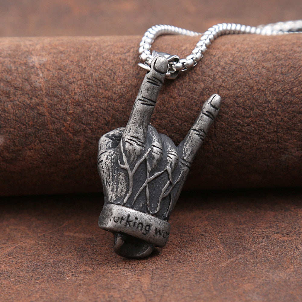 Skull Rock N Roll Necklace