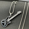 Punk Guitar Hollow Necklace